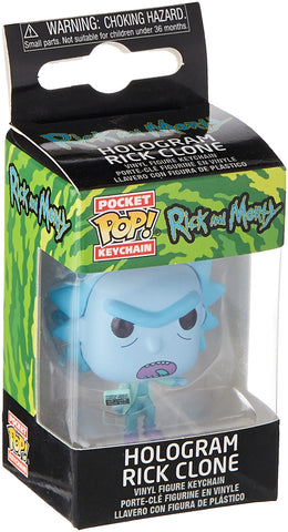 FUNKO POP! KEYCHAIN: Rick & Morty - Hologram Rick Clone