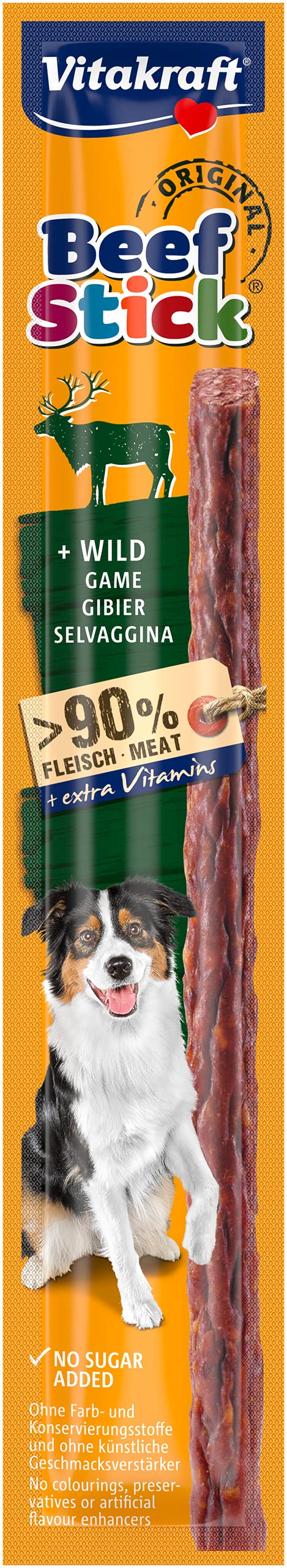 Vitakraft Dog Beefsticks With Game 12G