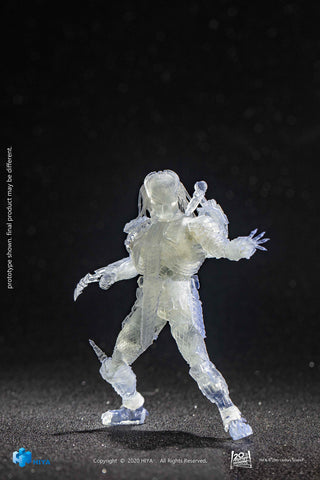 Hiya Toys Alien vs. Predator: Invisible Scar Predator 1:18 Scale Action Figure, Multicolor