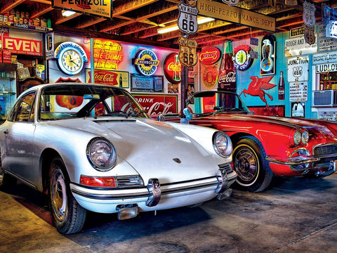 MasterPieces 750 Piece Jigsaw Puzzle for Adults and Family - Hot Rod Alley - 18"x24"