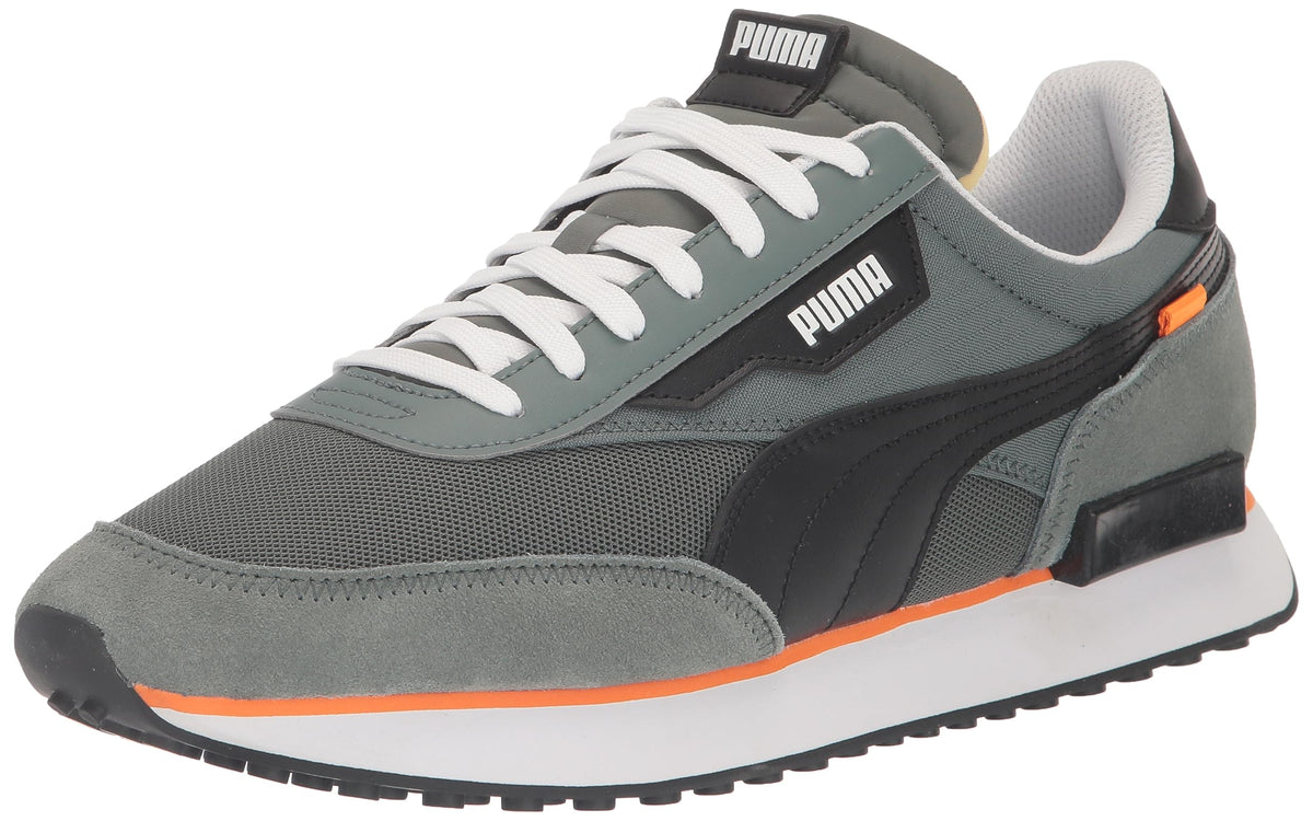 PUMA Men's FUTURE RIDER CORE Sneaker, Balsam Green-Puma White, 14
