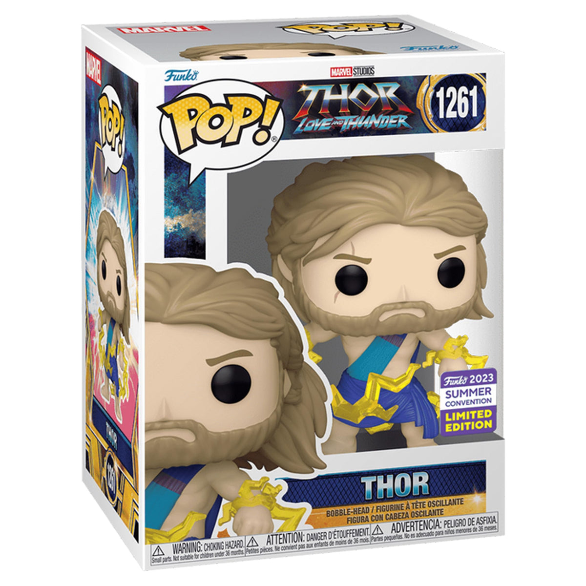 Funko Pop! Marvel: Thor Love & Thunder - Thor in Toga 2023 Summer Convention Multicolor Exclusive Vinyl Figure #1261