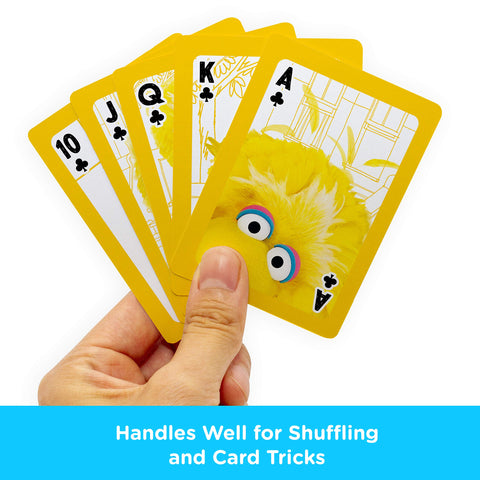 AQUARIUS Sesame Street Big Bird Playing Cards - Big Bird Themed Deck of Cards for Your Favorite Card Games - Officially Licensed Sesame Street Merchandise & Collectibles