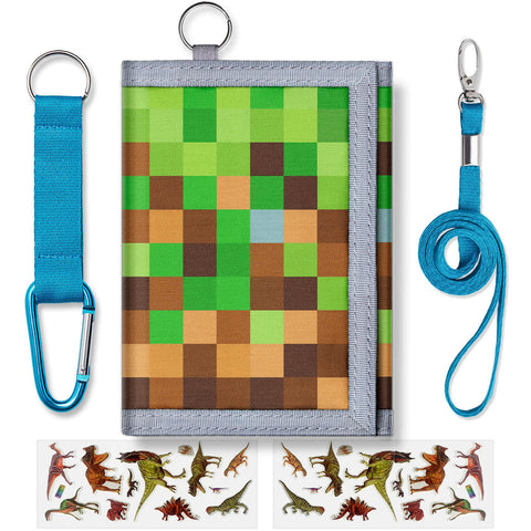 Kids Wallets for Boys With Coin Pocket, Boys Wallets for Kids Ages 4-8 5-7, Toddler Trifold Wallet for Boys With 9 Card Holders,Novelty Wallet for Childrens Birthday Gifts