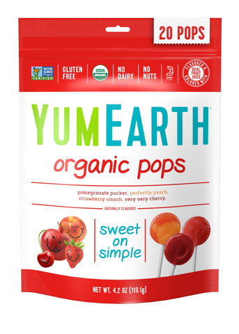 YumEarth Organic Lollipops, Assorted Flavors, 4.2 Ounce (Pack of 6)