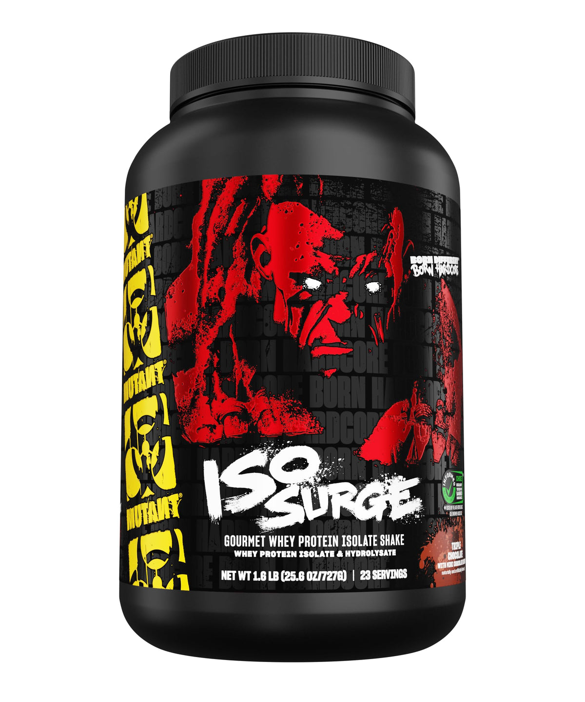 Mutant ISO Surge Whey Protein Isolate Powder Acts Fast to Help Recover, Build Muscle, Bulk and Strength, 1.6 lb (Triple Chocolate)