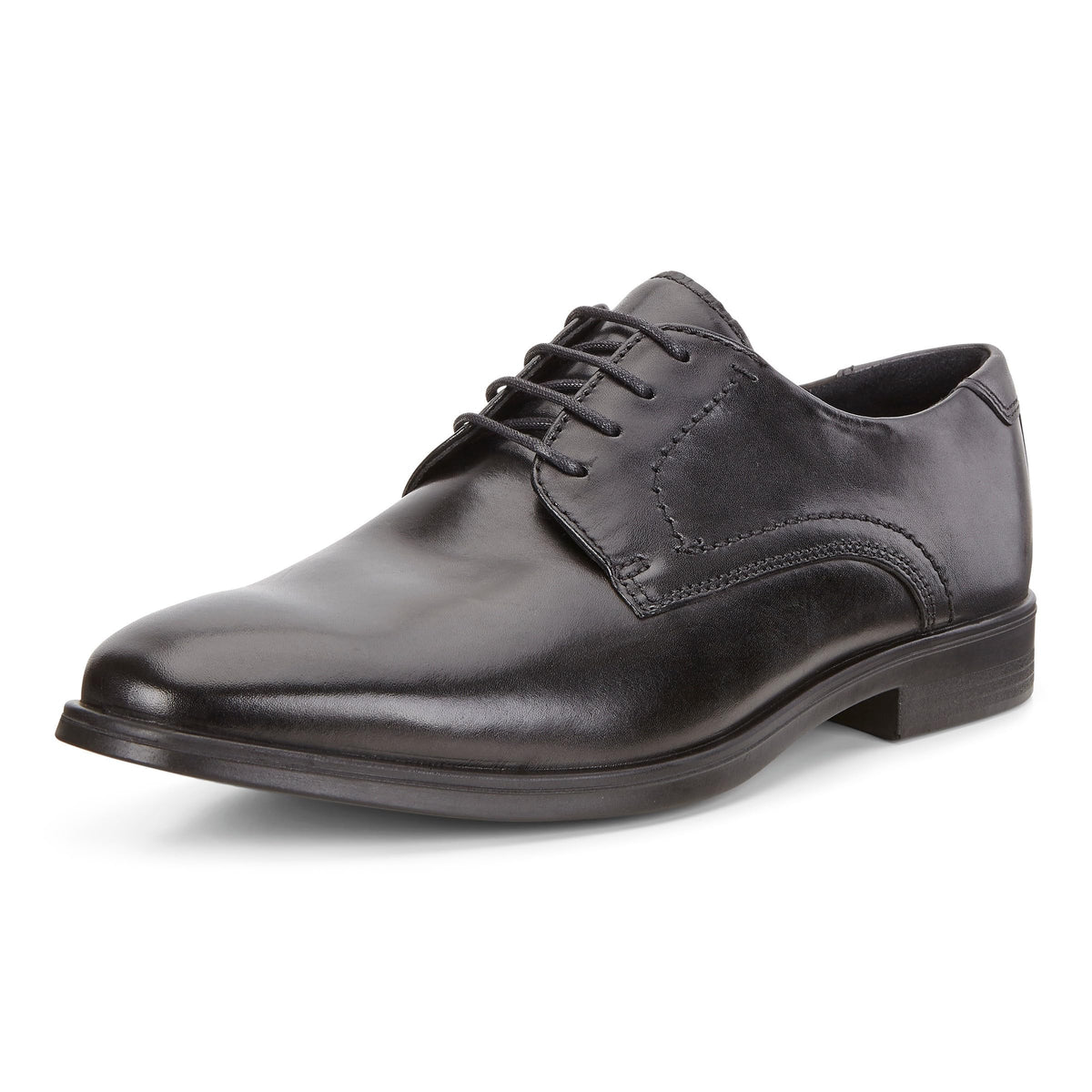 ECCO Men's Melbourne Tie Oxford, Black/Magnet, 14-14.5