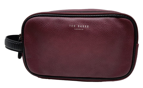 Ted Baker Criss Double Zip Wash Toiletry Bag in Red