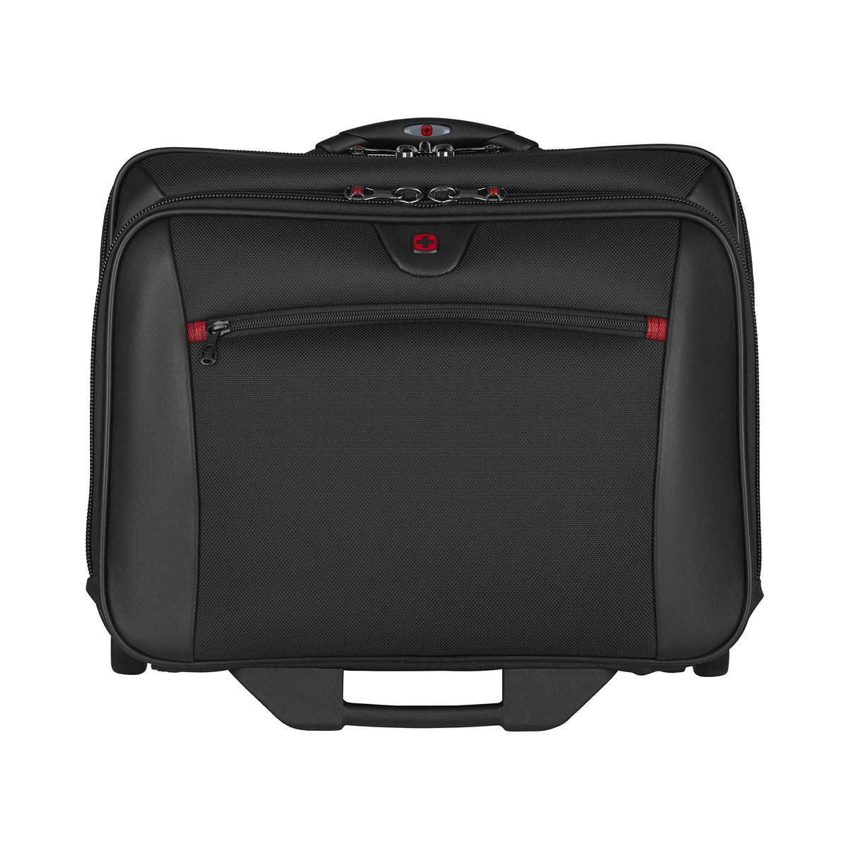 Wenger 600661 POTOMAC 17 Inch 2-Piece Business Wheeled Laptop Briefcase, Padded laptop compartment with Matching 15.4 Inch Laptop Case in Black {23 Litre} ,Black,42 cm
