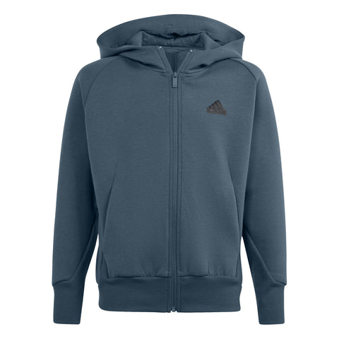 adidas Unisex Kid's J Z.n.e.fz Sweatshirt, Legend Ivy, 152