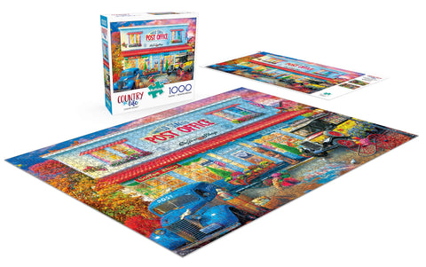 Buffalo Games - Country Delivery - 1000 Piece Jigsaw Puzzle Blue,red, Yellow, Green, 26.75"L X 19.75"W