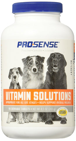 Pro-Sense Vitamin Solutions 90 Count, Chewable Tablets for Dogs, Helps Support Overall Wellness (P-87039)