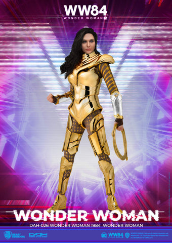 Beast Kingdom Wonder Woman 1984: Golden Armor Wonder Woman DAH-026 Dynamic 8ction Heroes Action Figure, Multicolor