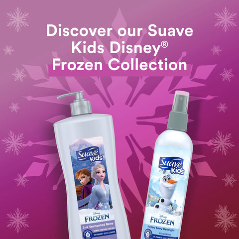 Suave Detangler Spray for Kids Variety 2-Pack - Berry Awesome & Frozen Frosted Berry, Detangling Spray for Kids Hair, Curly, Wavy & Straight, 10 Oz Ea