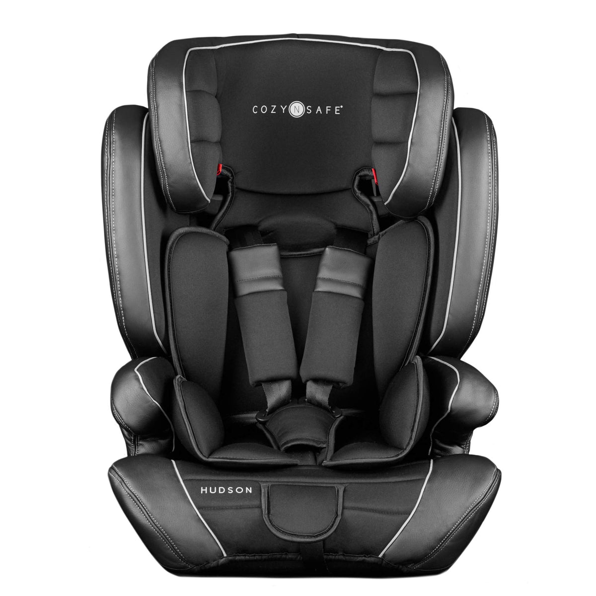 Cozy N Safe Hudson Group 1/2/3 9-36kg, 9 Months to 12 Yrs, 25kg 5-Point Harness, ISOFix & Top Tether, Side Impact Protection, Adjustable Headrest, Forward Facing, Child/Toddler Car Seat - Black