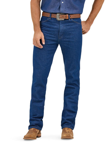 Wrangler Men's Cowboy Cut Slim Fit Jean Jeans, Rigid Indigo, 34W / 38L