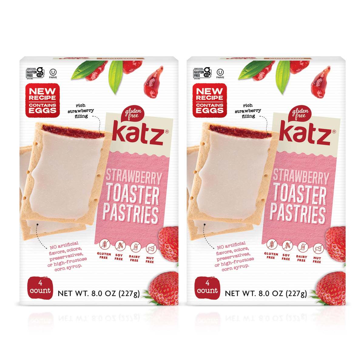 Katz Gluten Free Toaster Pastries. Strawberry. Easy Breakfast Food Or Anytime Healthy Snacks For Adults & Kids. Gluten Free Snacks. Dairy Free, Nut Free, Peanut Free, Soy Free. Snacks For Adults Kosher Snacks. 8 OZ (Pack Of 2