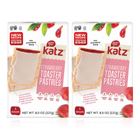 Katz Gluten Free Toaster Pastries. Strawberry. Easy Breakfast Food Or Anytime Healthy Snacks For Adults & Kids. Gluten Free Snacks. Dairy Free, Nut Free, Peanut Free, Soy Free. Snacks For Adults Kosher Snacks. 8 OZ (Pack Of 2