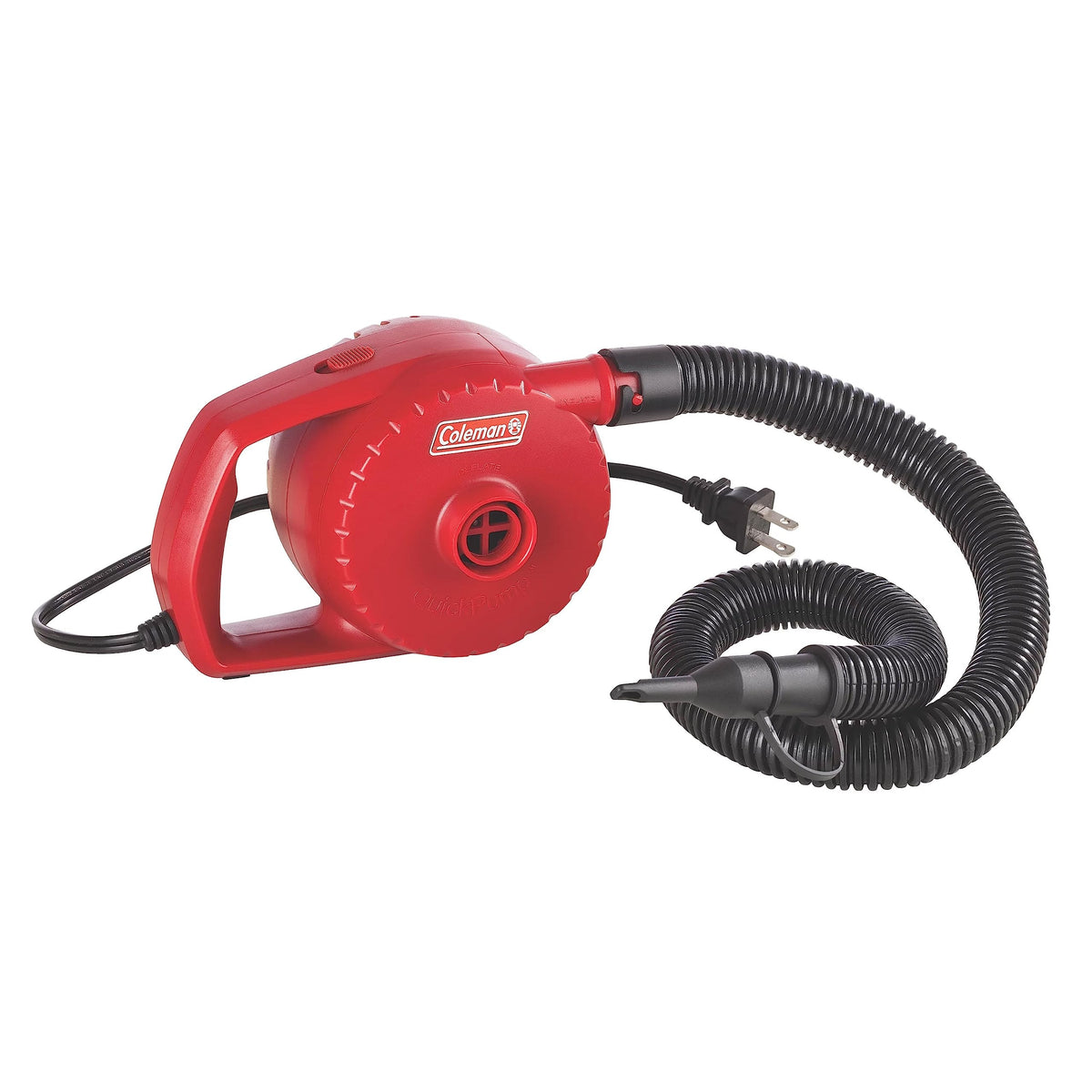 Coleman 120-Volt Universal Electric Air Pump with Extension Hose, Boston & Pinch Valve Adapters Included, Inflate & Deflate Airbeds & Inflatables