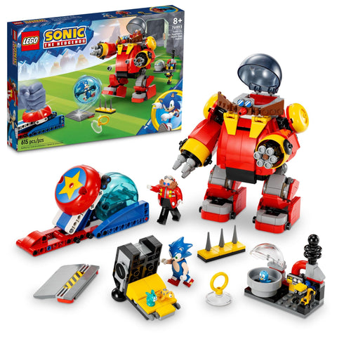 LEGO Sonic The Hedgehog Sonic vs. Dr. EggmanÃƒÆ’Ã‚Â¢ÃƒÂ¢Ã¢â‚¬Å¡Ã‚Â¬ÃƒÂ¢Ã¢â‚¬Å¾Ã‚Â¢s Death Egg Robot Building Toy for Sonic Fans and 8 Year Old Gamers, Includes Speed Sphere and Launcher Plus 6 Sonic Figures for Creative Role Play, 76993