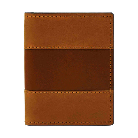 Fossil Men's Everett Leather Bifold Card Case Wallet, Brown, (Model: ML4399210)