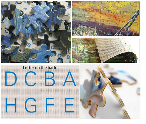 PigBangbang,Photomosaic Basswood in a Box - Lake Gaston Nc - 1000 Piece Jigsaw Puzzle (29.5 X 19.6'')