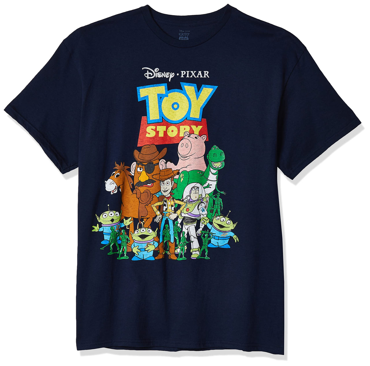 Disney mens T-shirt T Shirt, Navy Heather, Small US