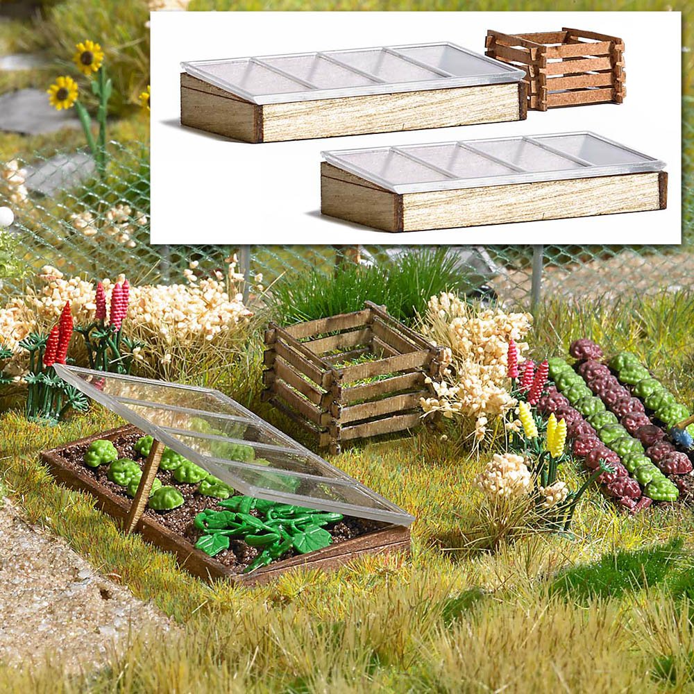 Busch 1523 Wooden Hotbeds/Compost HO Scenery Scale Model Scenery