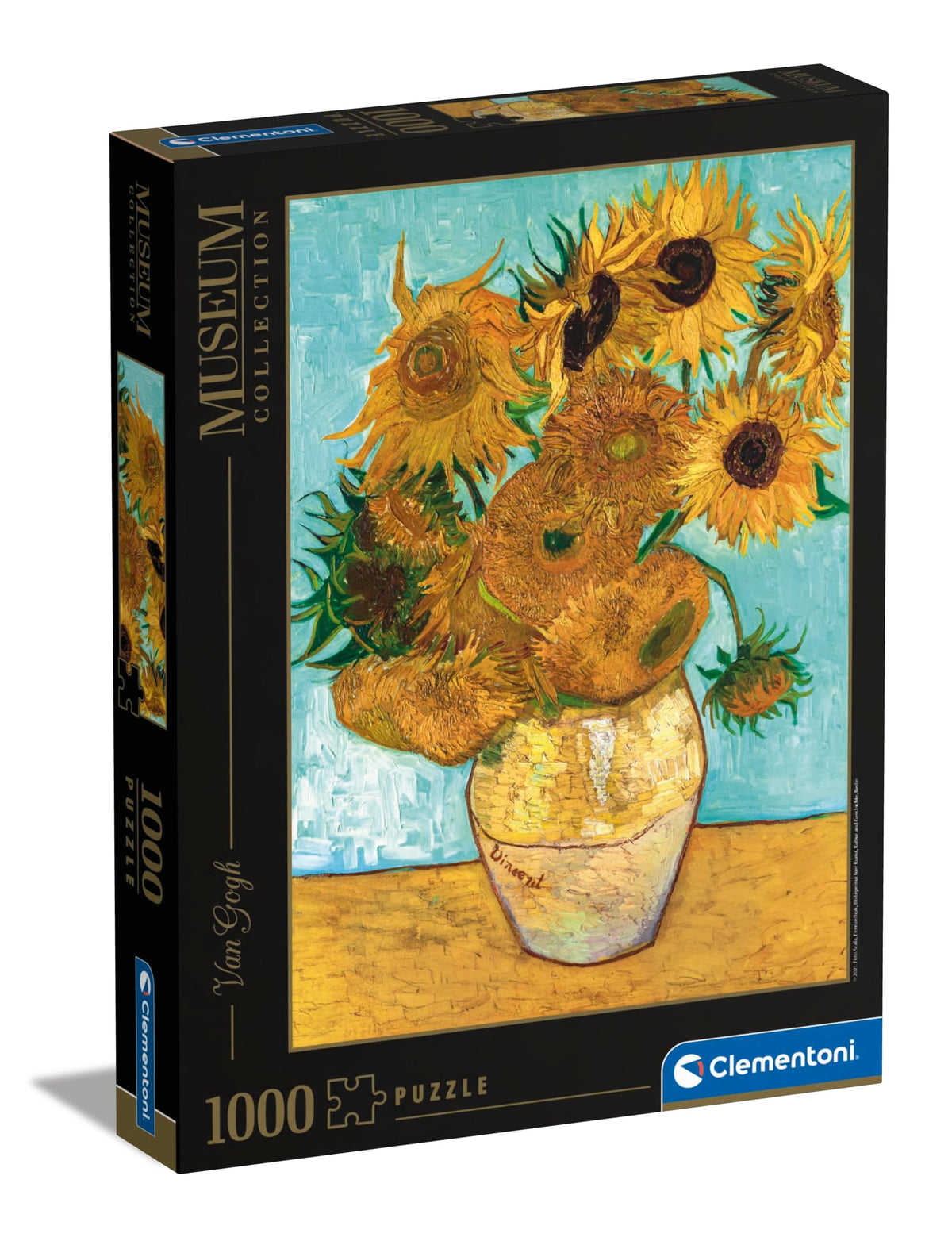 Clementoni - 31438 - Museum Collection puzzle for adults and children - Van Gogh: Sunflowers - 1000 Pieces
