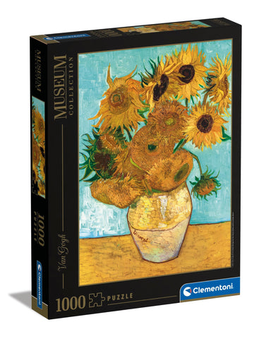 Clementoni - 31438 - Museum Collection puzzle for adults and children - Van Gogh: Sunflowers - 1000 Pieces