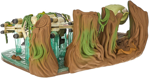 Funko Pop! Deluxe: Yoda Lifting X-Wing, Galactic Convention Exclusive