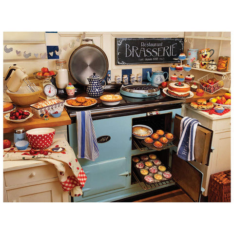 White Mountain Puzzles Home Cooking - 1000 Piece Jigsaw Puzzle Includes Cardboard For 144 months to 1188 months
