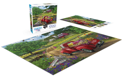 Buffalo Games - Friendly Farm Flowers - 1000 Piece Jigsaw Puzzle