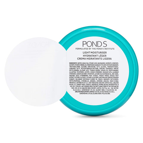 Pond's Light Moisturizer Cream, For Soft and Glowing Skin, Vitamin E, 3-Pack of 2.53 Fl Oz Each