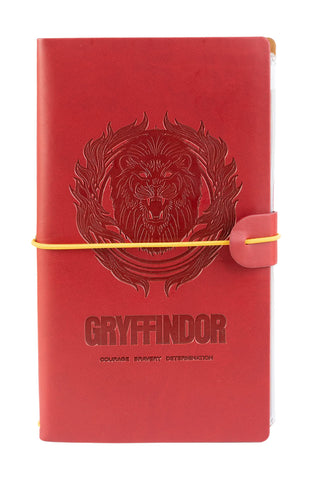 Grupo Erik Harry Potter Gryffindor Travel Journal | PU Leather Journal Notebook | Diary Journal | Harry Potter Notebook | Harry Potter Gifts | Harry Potter Merchandise