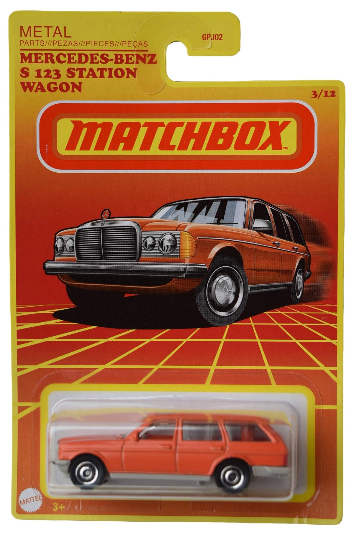 Matchbox Mercedes Benz S 123 Station Wagon 3/12, Orange