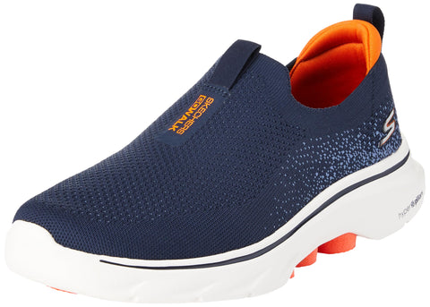 Skechers Go Walk 7 Navy/Orange 9.5 E - Wide