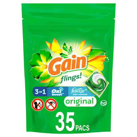 Gain Flings Original Laundry Detergent Pacs 35 Count by Gain