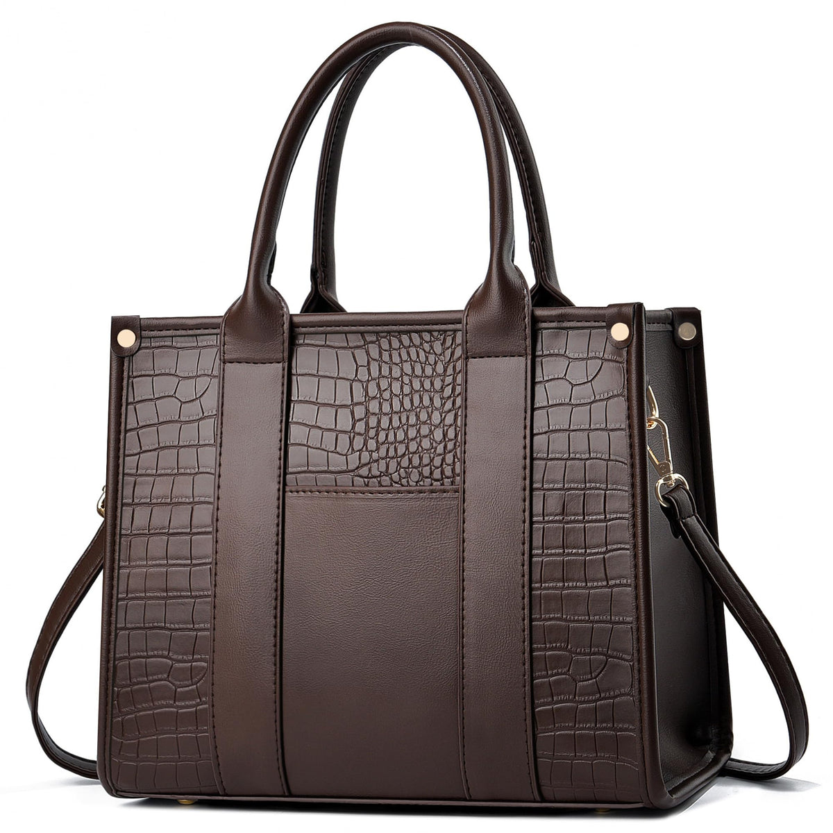 COCIFER The Tote Bag Crossbody Purses for Women Shoulder Bag Handbags PU Leather Top Handle Bags with zipper (ST Coffee)