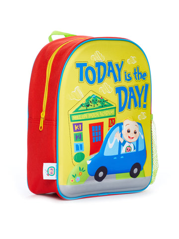 CoComelon Today Is The Day Childrens Backpack Yellow