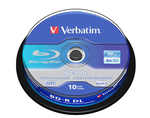 Verbatim 43746 BD-R DL 50GB 6x - 10 Pack Spindle