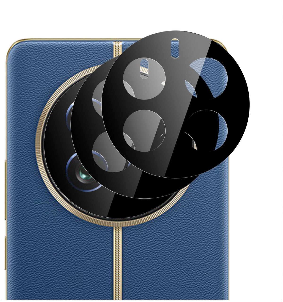 GIOPUEY 2 Pack [Full Protection] Camera Lens Protector Compatible with Realme 12 Pro/12 Pro Plus, HD Camera Tempered Glass [Anti Fingerprint] Camera Protector for Realme 12 Pro/12 Pro Plus