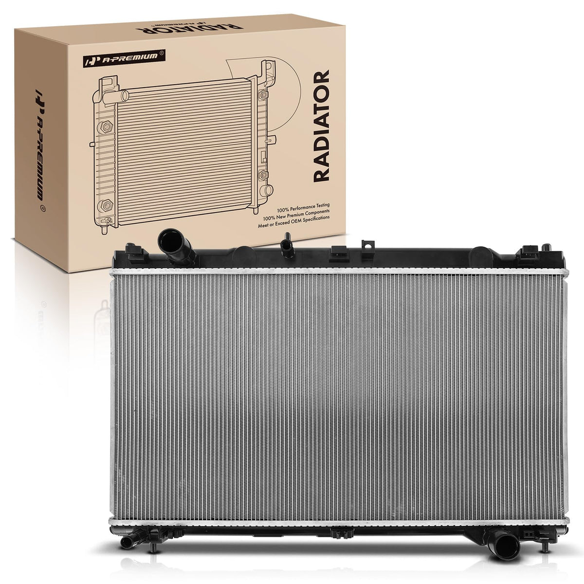 A-Premium Engine Coolant Radiator Assembly Compatible with Lexus IS200t 2016-2017 L4 2.0L, Replace# 1640036130
