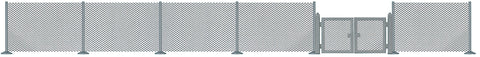 Busch 1017 Metal Industrial Fence HO Scale Scenery Kit