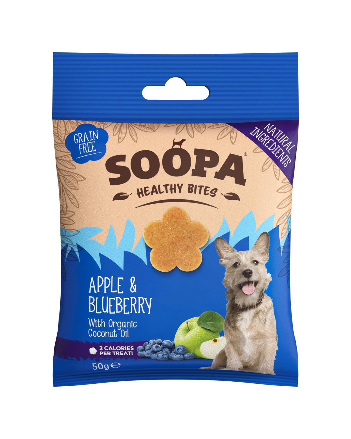 Soopa Apple & Blueberry Healthy Bites, 50 g (Pack of 1)