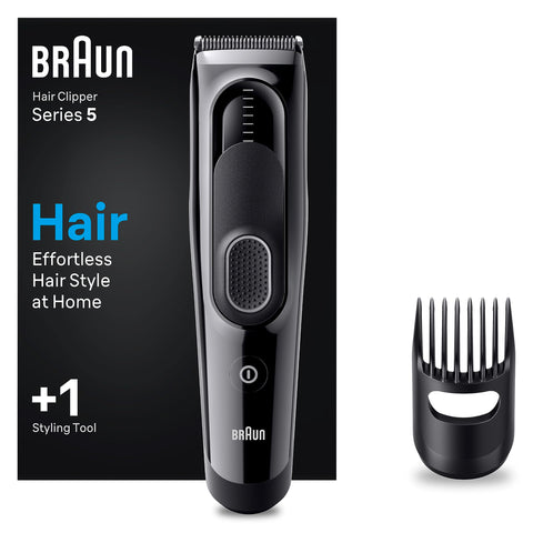 adceftp Clipper Series 5, Featuring Lifetime-Sharp Blades, 9 Length Settings, 50-min runtime, Gifts for Men, HC5310, Black
