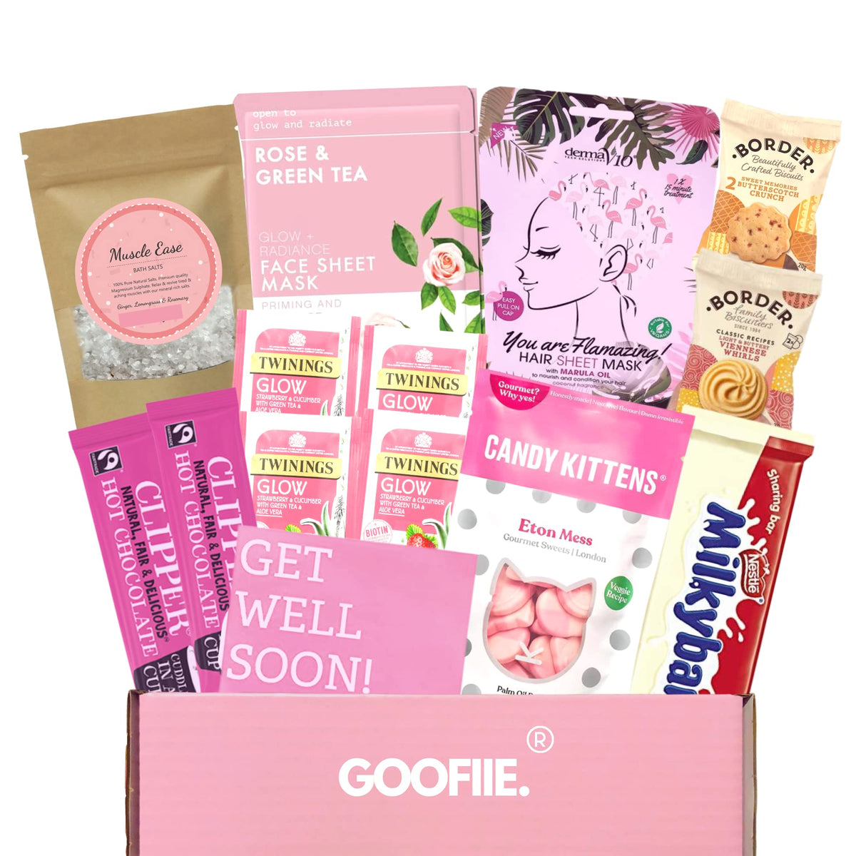 Get Well Soon Gifts For Women Hamper | Care Package For Her | Hug in a Box | Self Isolation Pampering | For Her