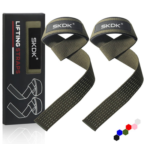 Lifting Straps Strength Training Womens Bodybuilding, Lifting Straps Gym Deadlift, Deadlift Bands with Neoprene Padded Wrist, Non-Slip Silicone, for Weightlifting, Xfit, Strength Training