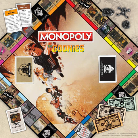 MONOPOLYÃƒâ€šÃ‚Â® The Goonies | Based on The 80s Adventure Classic Film | Collectible Monopoly Game Featuring Familiar Locations and Iconic Moments
