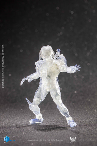 Hiya Toys Alien vs. Predator: Invisible Scar Predator 1:18 Scale Action Figure, Multicolor